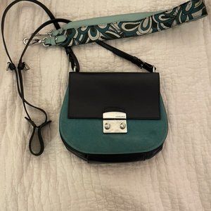 Kesslord Blue Suede and Leather Bag + 2x Straps